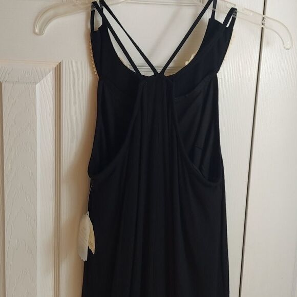 Altar'd State Black Halter Crochet Top Dress Sz S - Picture 8 of 10